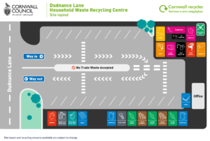 Dudnance Lane Recycling Centre Layout
