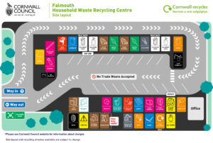 Falmouth and Penryn Recycling Centre Layout