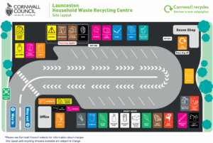 Launceston Recycling Centre Site Map