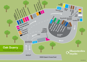 Oak Quarry Recycling Centre Site Plan