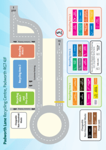 Padworth Recycling Centre Site Map