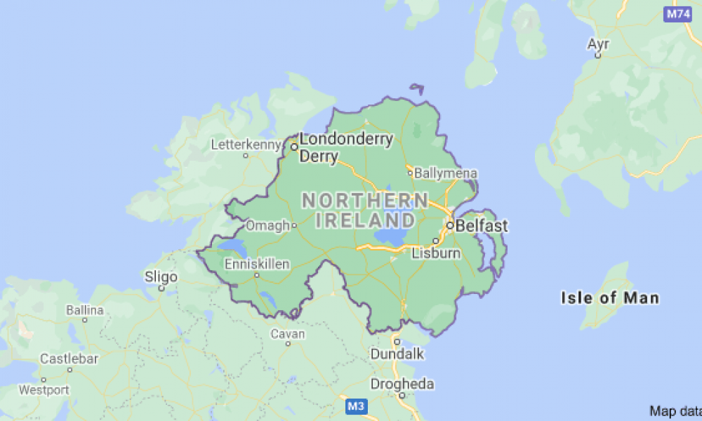map of northern ireland